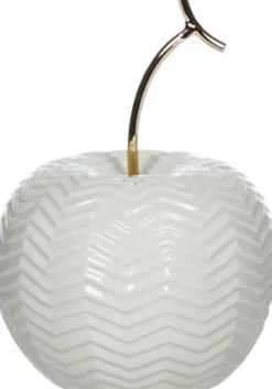Figurka jabłko Goldi 64 (biało/złoty)