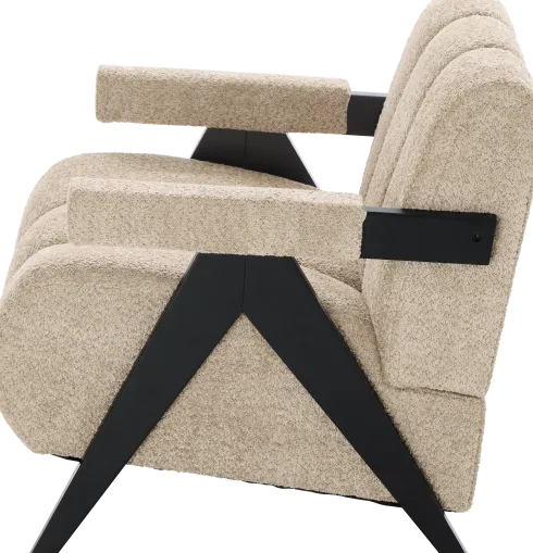 Fotel Biscuit 32 (boucle cappuccino)
