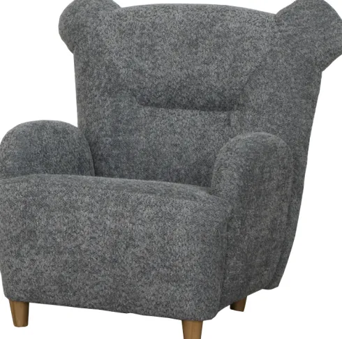 Fotelik Miś (boucle grafit)