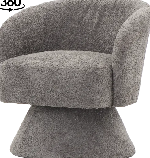 Fotel obrotowy Lizbona 29 (boucle grafit)