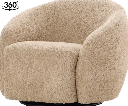 Fotel obrotowy Purro 33 (boucle cappuccino)