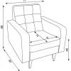 Fotel Sewilla (boucle szary)