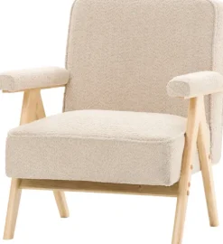 Fotel Vintage 25 (boucle beżowy)