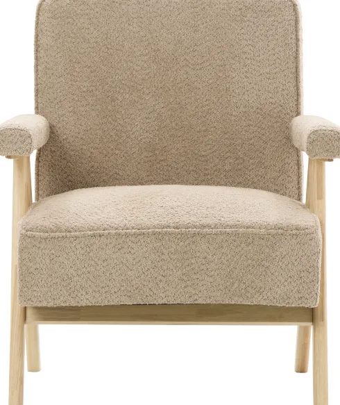 Fotel Vintage 25 (boucle cappuccino)