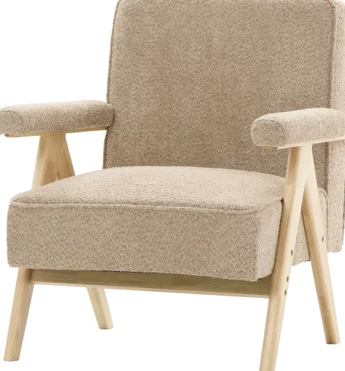 Fotel Vintage 25 (boucle cappuccino)