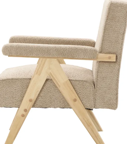 Fotel Vintage 25 (boucle cappuccino)