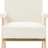 Fotel Vintage 25 (boucle kremowy)