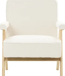 Fotel Vintage 25 (boucle kremowy)