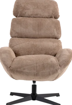 Fotel wypoczynkowy, obrotowy Prince (brązowy)