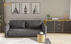 Kanapa Softina (boucle grafit)