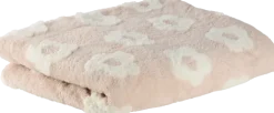 Koc żakardowy Daisy 63 (różowy/biały)