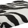 Koc żakardowy Zebra 61 (biały/czarny)