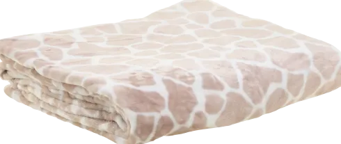 Koc flanelowy Animals 35 (różowy/biały)