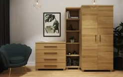 Komoda 4-szufladowa (dąb Soma ciemny)