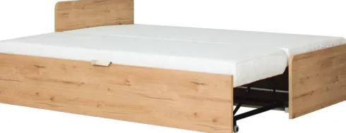 Łóżko rozkładane Kortez (dąb Soma ciemny)