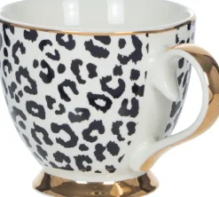 Kubek ceramiczny Cindy (biały - pantera)
