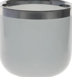 Kubek ceramiczny Cindy 83 (szary ze srebrnym paskiem)