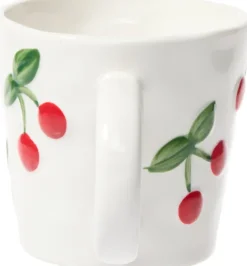 Kubek Cherry 163 (biały w wiśnie)