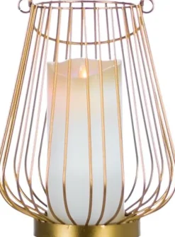 Lampion mały Marilena (złoty)