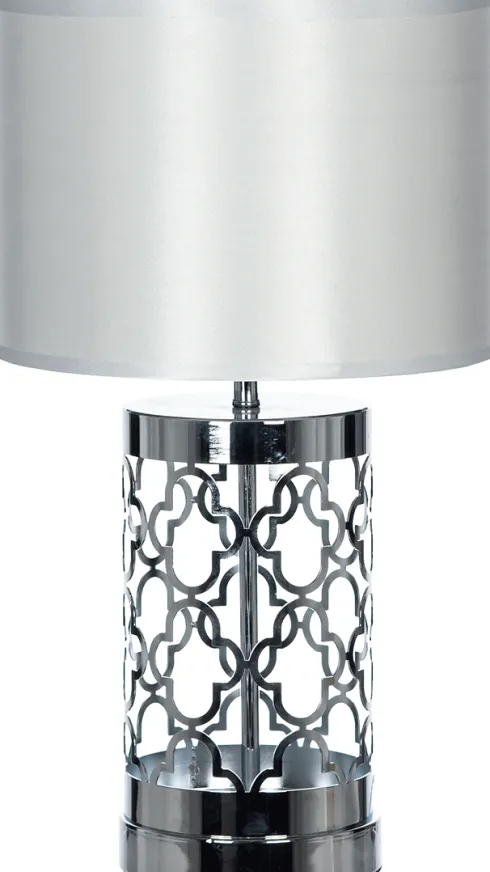 Lampka nocna Silvero 9 (srebrny/biały)