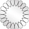 Lustro Risano 6 (czarny)