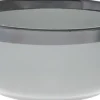 Miseczka ceramiczna Cindy 83 szara ze srebrnym paskiem
