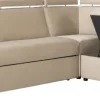 Narożnik Lazur z siedziskiem 3-os. rozkładanym i i 1-os. (plusz beż)