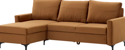 Narożnik Milano (plusz rudy)