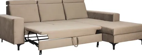 Narożnik Sydney (plusz brąz) prawy