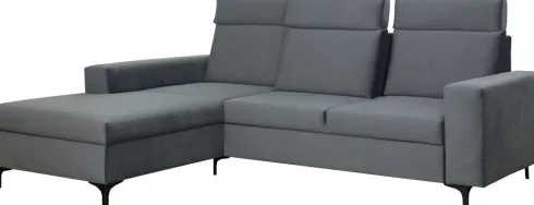 Narożnik Sydney (plusz grafit) lewy