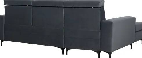 Narożnik Sydney (plusz grafit) lewy