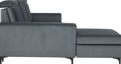 Narożnik Sydney (plusz grafit) lewy