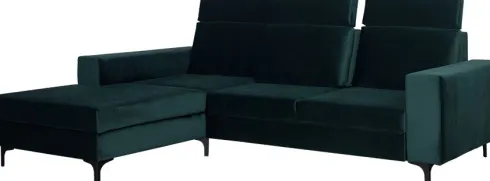 Narożnik Sydney (plusz zieleń) lewy