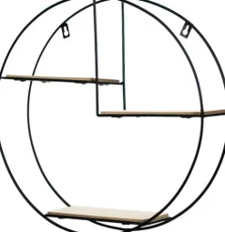 Półka metalowa Ravia 5 (czarny)