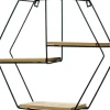 Półka metalowa Ravia 6 (czarny)