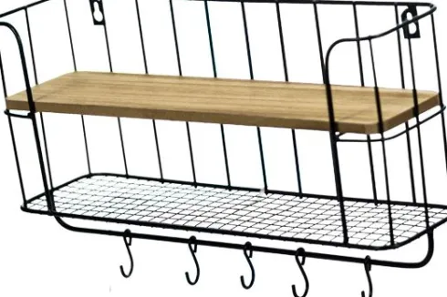 Półka metalowa Ravia 7 (czarny)