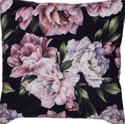 Poszewka Peony 117 (czarna w kwiaty)