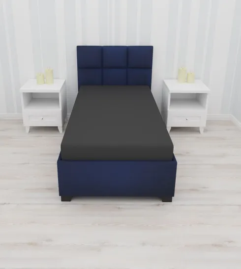 Prześcieradło z gumką (czarne-90x200x30cm)
