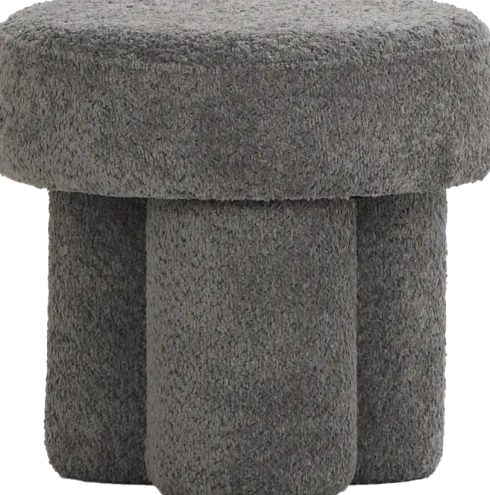 Puf Grzybek (boucle grafit)