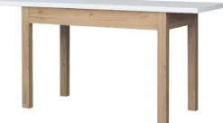 Rozkładany stół kuchenny 116 cm (biały/dąb Soma ciemny)