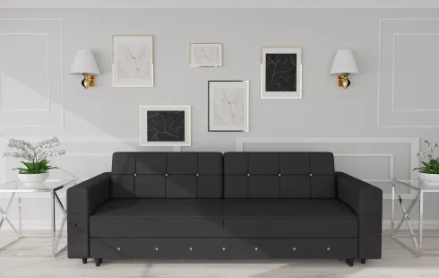 Salon - kanapa Diamentino (plusz czarny)