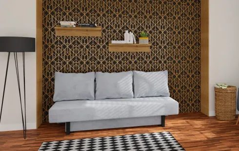 Sofa Afrodyta 2 (plusz srebrzysty)
