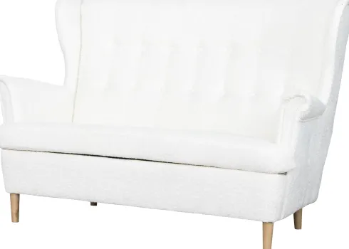 Sofa 2-osobowa Werina (boucle kremowy)