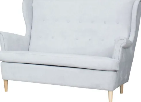 Sofa 2-osobowa Werina (diamentowy jasny szary)