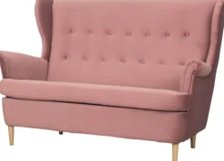 Sofa 2-osobowa Werina (plusz brudny róż)