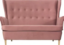Sofa 2-osobowa Werina (plusz brudny róż)