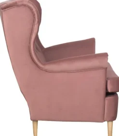Sofa 2-osobowa Werina (plusz brudny róż)