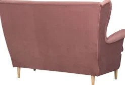 Sofa 2-osobowa Werina (plusz brudny róż)