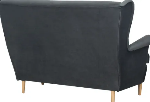 Sofa 2-osobowa Werina (plusz grafit)