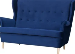 Sofa 2-osobowa Werina (plusz granat)